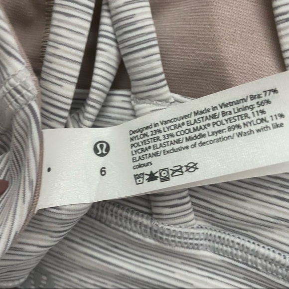 🎉SOLD!🎉 NWT Lululemon energy longline bra 6 WAFSNB - Picture 5 of 7